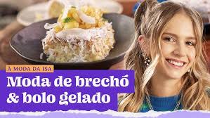 Isa Scherer faz bolo gelado de coco e abacaxi