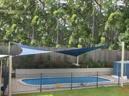 Shade Sail Over Pool Buderim Pool Shade Shade Sail Backyard Shade