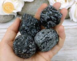 Large Snowflake Obsidian Raw Crystal Etsy Snowflake Obsidian Raw Crystal Obsidian