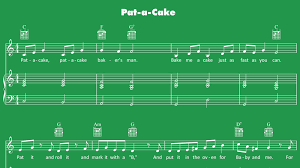 Bake me a cake as fast as you can. Pat A Cake Sheet Music Mother Goose Club