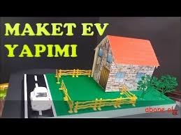 Evdeki malzemelerle maket ev yapımı | i̇ç cephe. Maket Ev Yapimi Model House Youtube