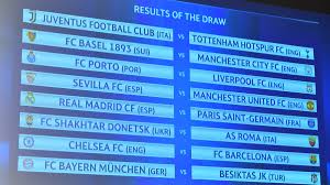 Uefa Champions League Round Of 16 Draw Uefa Champions