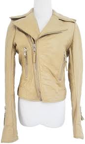 Beige Moto Jacket