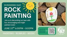 Sunshine Day Rock Painting
