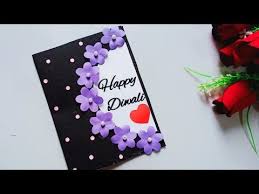 The right word or sentiment can really help to make a greeting card that little bit extra special. Diy Diwali Greeting Card Handmade Diwali Card Making Ideas How To Make Greeting Card For Diwali Youtube Kartu Diwali