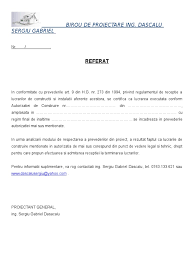 Dovada achitării cheltuielilor pentru controlul statului în amenajarea teritoriului. Referat Receptie La Terminarea Lucrarilor