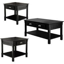 17.3 inches (43 cm), length: 3 Piece Timber Accent Table Set Black Walmart Com Accent Table Sets Living Room Table Sets Accent Table