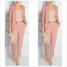 Pink Women Business Suits Slim Fit 2 Piece Formal Work Wear Video Suits Custom Ebay Womens Suits Business Work Wear Business Women