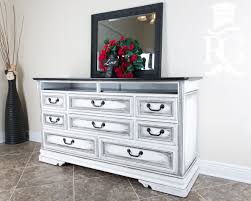 Dresser Upcycle Painted In Annie Sloan Chalk Paint Pure White Clear Wax Black Chalk Paint Furniture White Chalk Paint Furniture Chalk Paint Furniture Dresser