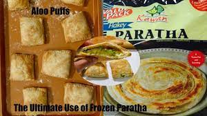 How To Make Aloo Puffs From Frozen Flaky Paratha Puff Pastry Video Reci Paratha Bhavna S Kitchen Recipes