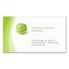 Dietitian Nutritionist Business Card Zazzle Com Nutritionist Business Cards Pizza Nutrition Facts Dietitian