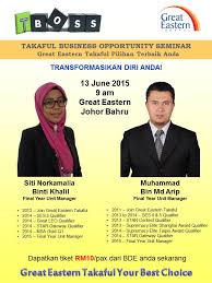 Since its inception in 2010 t,he company has made great strides where it was named the 'best new islamic institution' in 2011; Tahniah Siti Norkamalia Khalil Terima Kasih Great Eastern Takaful Berhad An Nur The Great Agency Razman Get