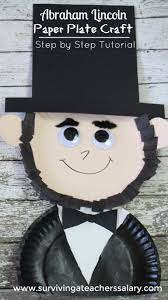 President S Day Abraham Lincoln Paper Plate Kid S Craft Abraham Lincoln For Kids Abraham Lincoln Craft Abraham Lincoln Activities