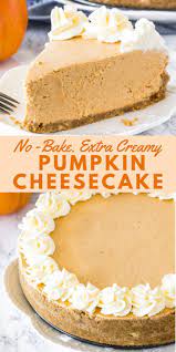 No Bake Pumpkin Cheesecake Recipe In 2021 No Bake Pumpkin Cheesecake Baking Baked Pumpkin
