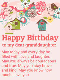 Our original happy birthday gifs is the perfect way to let someone know you care and that you are thinking of them on their special day. To My Dear Granddaughter Happy Birthday Wishes Card Birthday Greeting Cards By Davia