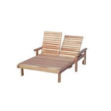 Relax poolside in our beautiful and comfortable teak chaise lounge chairs. Double Beach Clear Redwood Outdoor Chaise Lounge Clsmdb Awsns The Home Depot
