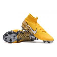 Nk Mercurial Superfly Vi 360 Elite Neymar Fg Soccer Cleats Yellow Cool Football Boots Football Boots Mercurial Football Boots