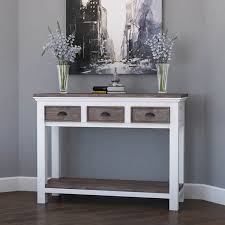 Check spelling or type a new query. Danville Modern Teak And Solid Wood 3 Drawer Console Hall Table