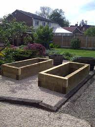 Sleeper Raised Beds For Veg Growing Making Raised Garden Beds Vegetable Garden Raised Beds Garden Beds