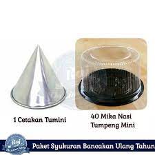 Cetakan Tumpeng Mini 1pcs Plus 40 Mika Tumini Paket Ulang Tahun Syukuran Bancakan Lazada Indonesia