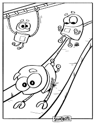 Storybots is an american children's educational media franchise best known for the netflix series ask the storybots. Storybots Having Fun Coloring Page Free Printable Coloring Pages For Kids