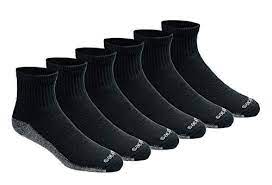 Dickies Men S Big And Tall Multi Pack Dri Tech Moisture Control Quarter Socks Black 6 Shoe Size 12 15 Siz Outfit Accessories Mens Big And Tall Mens Outfits