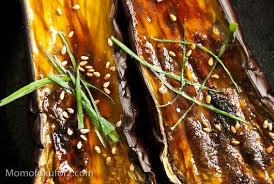 Miso Grilled Eggplant Totally Delicious Though I Used Only 2 Tbls Of Sugar Momofuku Recipes Eggplant Recipes Recipes