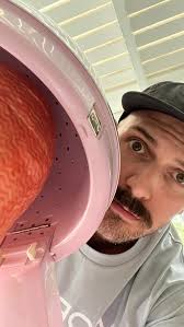 Let’s see James try things, Part II of many: another layer of latex and  chux cloth and the addition of our vintage hair dryer in pastel pink to  speed up the drying process. I hope you find this ...