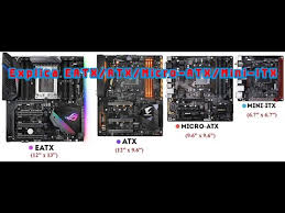 Atx vs micro atx when buying computers, most people do not know that there are two common form factors for desktops; Explica Atx Eatx Micro Atx E Mini Itx Youtube