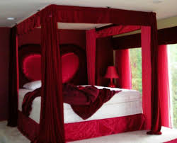 New Wedly Couple Bedroom Idea With Red Romantic Color Schemenew Wedly Couple Bedroom Idea With Red Romantic Bedroom Design Red Bedroom Design Newlywed Bedroom