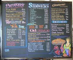 Cafe Menu Blackboard Cafe Menu Boards Coffee Shop Menu Cafe Menu