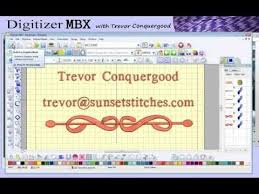 Janome Digitizer Mbx New In V4 With Trevor Conquergood Embroidery Design Software Embroidery Digitizing Software Janome