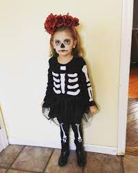 Diy Girl Skeleton Costume Little Girl Halloween Costumes Halloween Costume Toddler Girl Toddler Girl Halloween