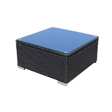 Sold and shipped by plow & hearth. Dimar Garden Outdoor Coffee Table Wicker Patio Furniture Conversation Set Lawn Garden Tea Table Rattan Patio Coffee Tables With Glass Top 25 2in Black Buy Online In Antigua And Barbuda At Antigua Desertcart Com Productid