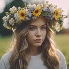 AI Image Generator'dan Flower crown istemi