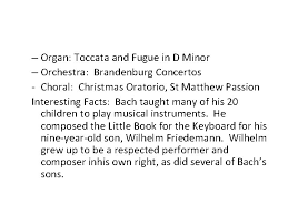 Meet The Great Composers Johann Sebastian Bach Born