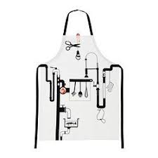 Agot Schurze Gemustert Weiss Lange 97 Cm Ikea Einkaufen Ikea Schurze