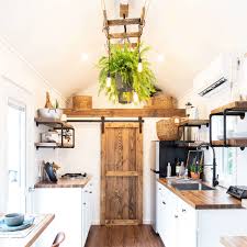 White barn door kitchen cabinets. Photo 1 Of 18 In This Pennsylvania Builder Ups The Ante With Tiny Homes Starting At 45k Dwell