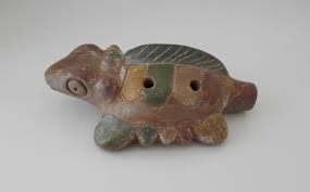 Vintage Clay Turtle Ocarina Sweet Potato Whistle Musical Etsy Clay Turtle Handmade Pottery Whistle