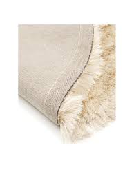Sie wollen deine freunde werden. Glanzender Hochflor Teppich Jimmy In Elfenbein Rund Westwingnow