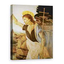 După bobotează, în ziua de 20 ianuarie, este pomenit sfântul ioan botezătorul. Tablou Canvas Leonardo Da Vinci Botezul Lui Hristos Detaliu Al Sfantului Ioan Botezatorul 50 X 70 Cm Emag Ro