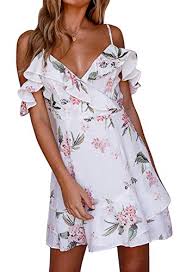 Wenn du dich für neue sommerkleider entscheidest, solltest du zuerst überlegen, welches design diese zeigen sollen. Eforyou Damen Armellose Kurze Sommerkleider Mit Blumenmuster Sexy Kleider Com