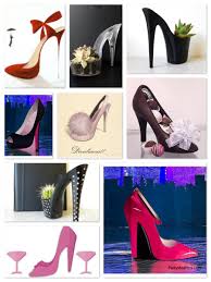 Decorating your own shoes is a great craft project without much cost. High Heel Themed Party Decorations Decorating Themes