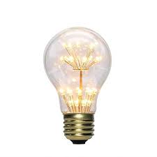 Leideal Starry Led Bulb E26 Base 2200k A19 Edison Decorative Led Light Bulbs Christmas Light Bulb War Vintage Light Bulbs Christmas Light Bulbs Led Light Bulbs