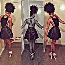 Black Ballerina With Fierce Puff Natural Hair Styles Curly Hair Styles Beautiful Natural Hair