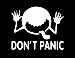 Instructions on playing the 30th anniversary edition of the hitchhiker's guide to the galaxy game. Amazon Com Ni151 Don T Panic Hitchhikers Guide To The Galaxy Car Window Vinyl Decal Sticker 7 Wide Automotive