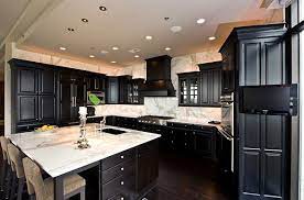 Should Kitchen Cabinets Match The Hardwood Floors Black Kitchen Cabinets Black Kitchen Design Black Kitchens