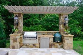 Apply a few coats of stain or exterior paint to the components, in order to protect them from decay and water damage. 21 Grill Gazebo Shelter And Pergola Designs Shelterness