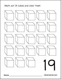 Number 19 Coloring Worksheet For Children Printable Worksheets Worksheets Preschool Printable