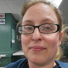 Cherry millipede with yellow head and side stripes